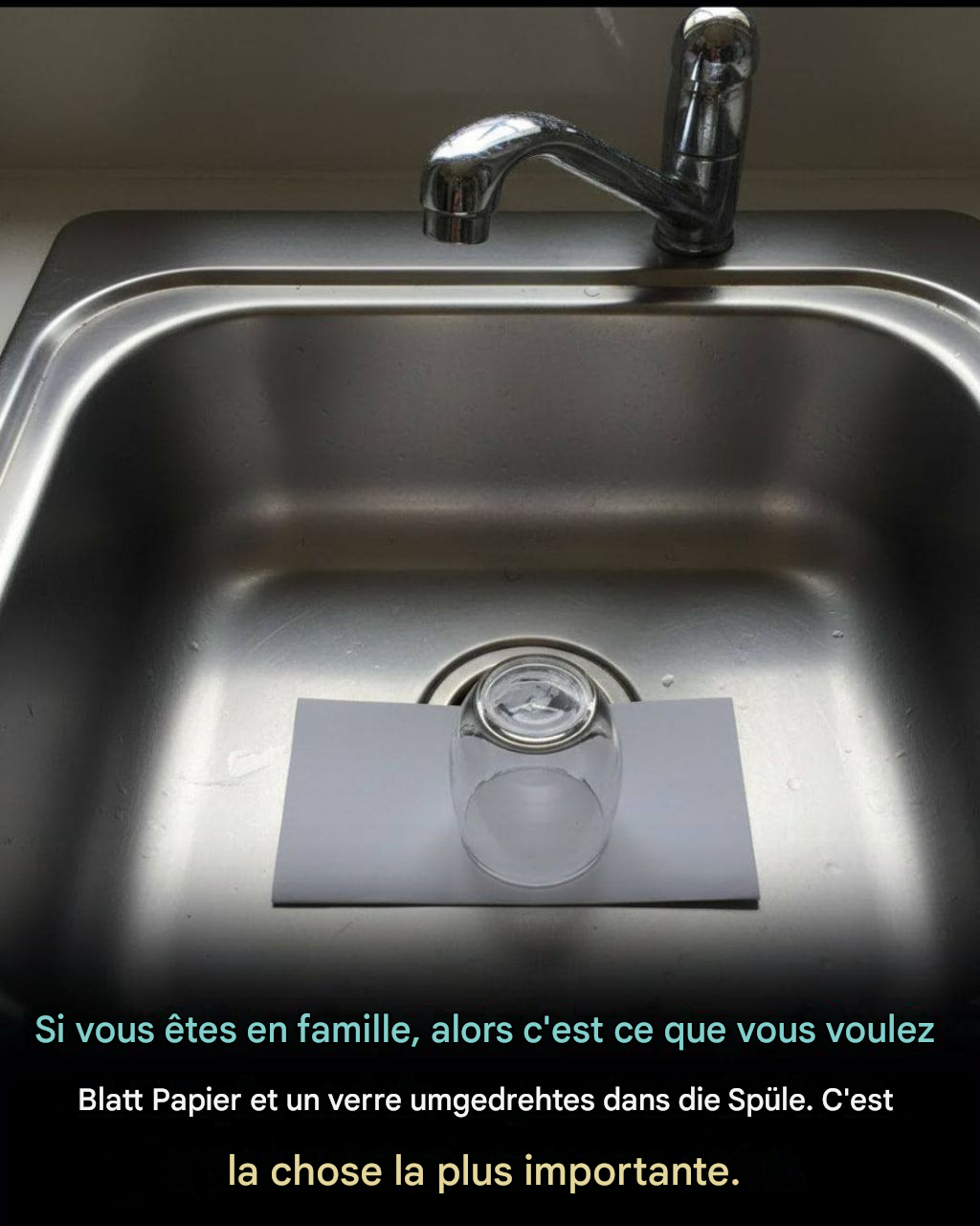 Une astuce pour l’évier à utiliser absolument avant vos vacances
