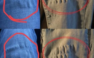 Pourquoi les jeans présentent-ils des ondulations étranges après le lavage ?