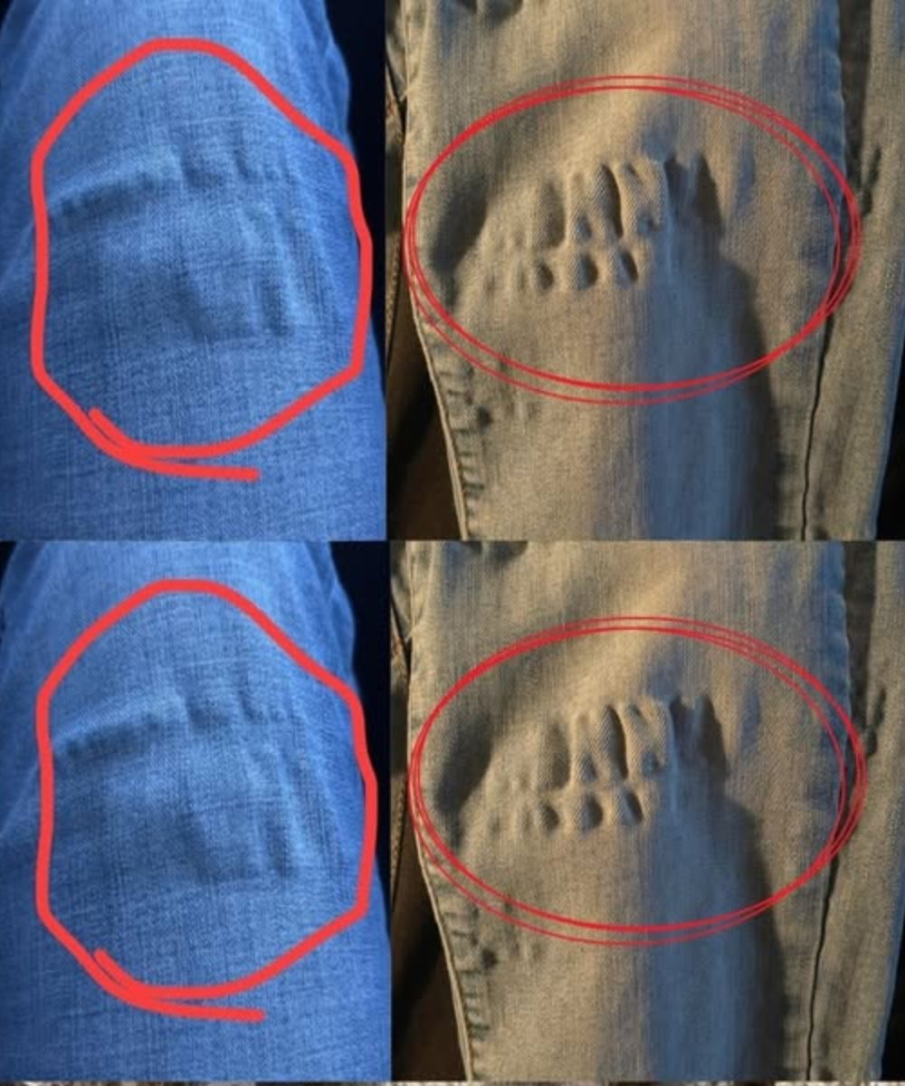 Pourquoi les jeans présentent-ils des ondulations étranges après le lavage ?