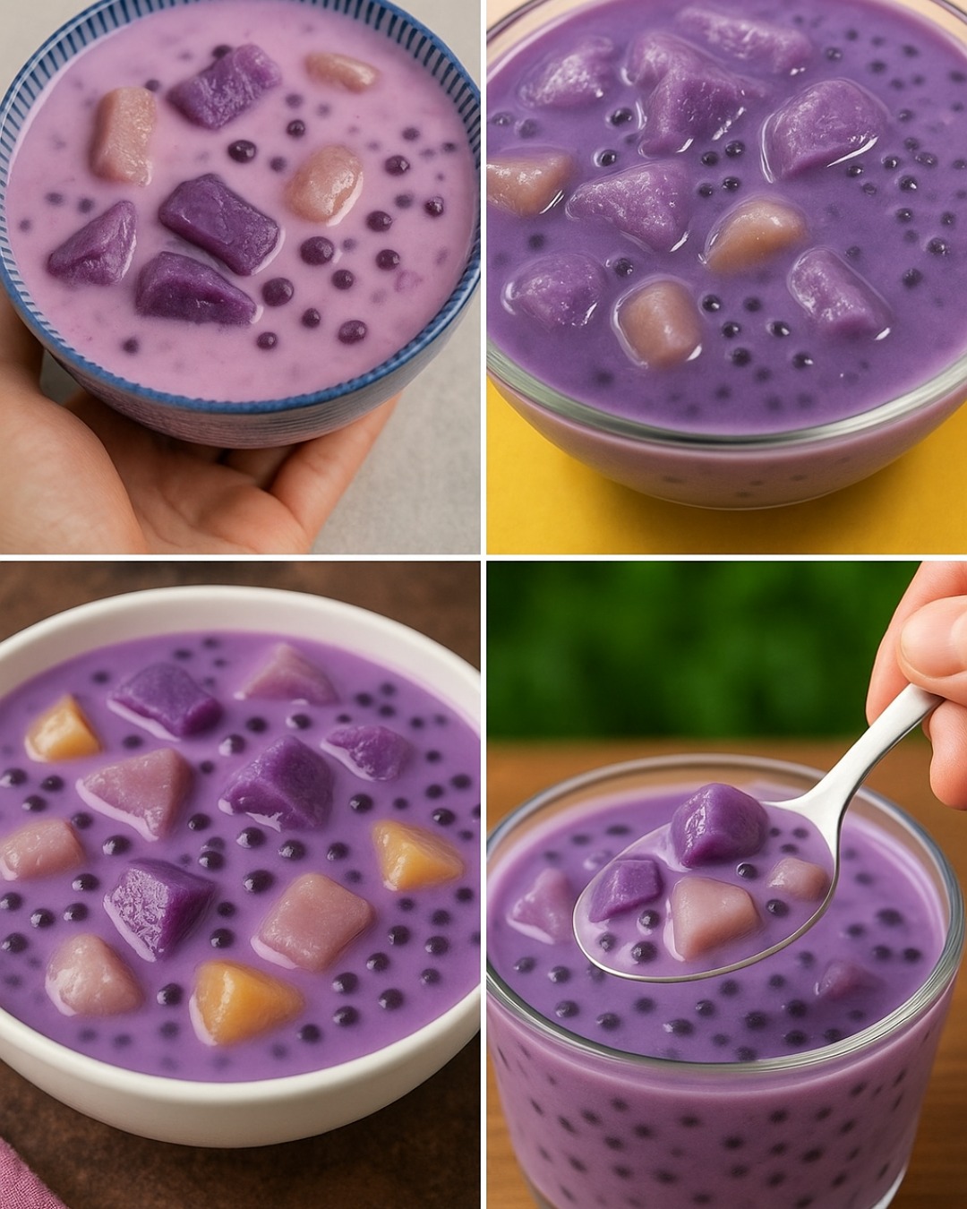 Ginataang Halo-Halo (dessert philippin au lait de coco)