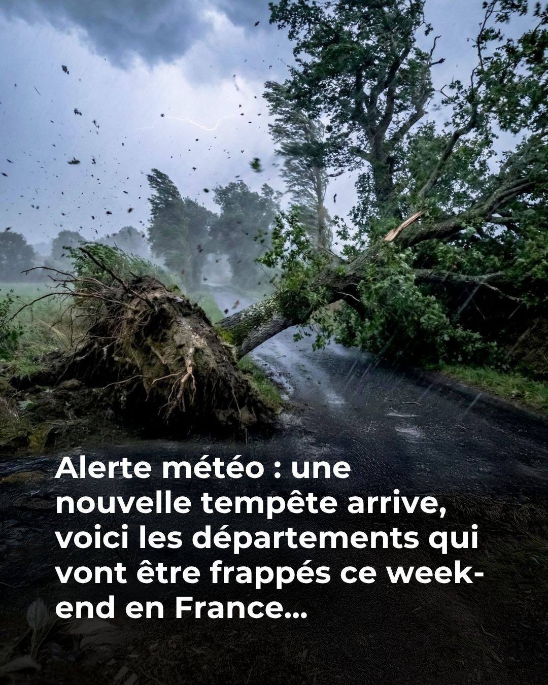 Une tempête violente va frapper la France ce week-end… ces départements sont en alerte ⚠️🌪️👇 Voir plus