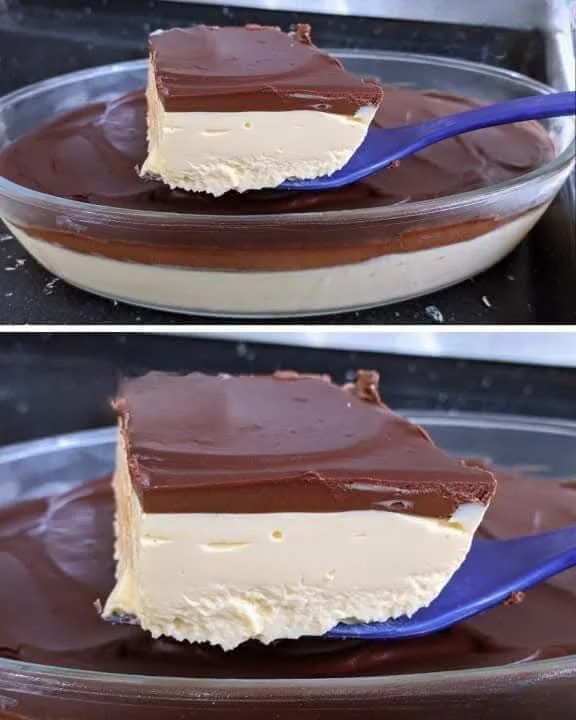 Pouding à étages à la crème au chocolat : un dessert délicieux