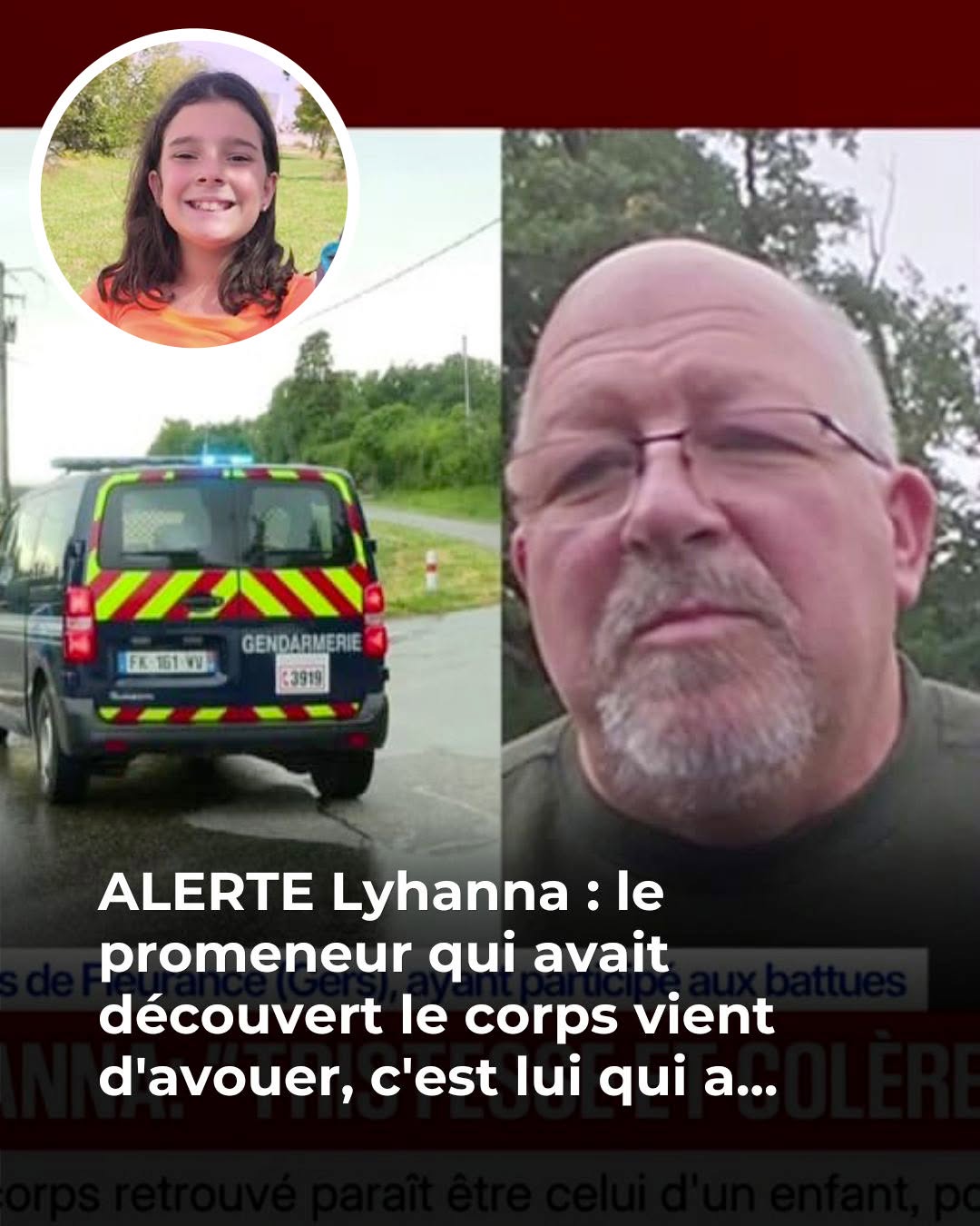 ALERTE Lyhanna : le promeneur qui avait découvert le corps vient d’avouer, c’est lui qui a…Voir plus