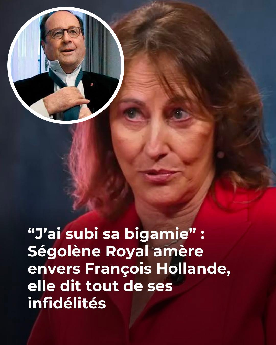 Quand il était avec moi, il me trompait avec cette célèbre femme” : Ségolène Royal lâche une bombe sur Hollande 😳💣 👇Voir plus