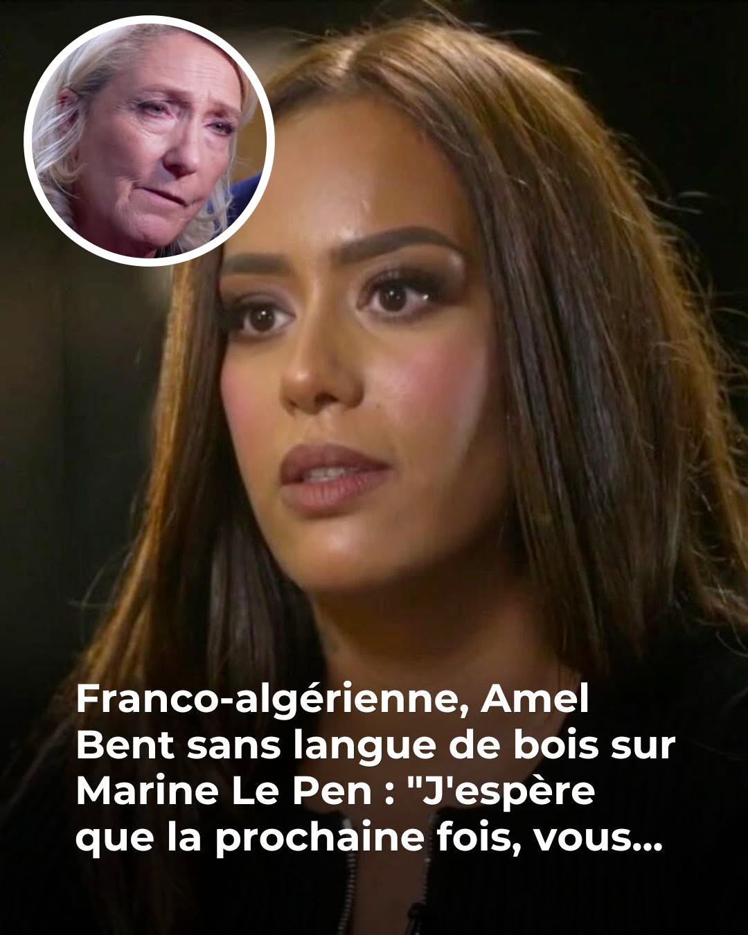 La réponse d’Amel Bent à Marine Le Pen fait énormément réagir 😱 😳 👇Voir plus