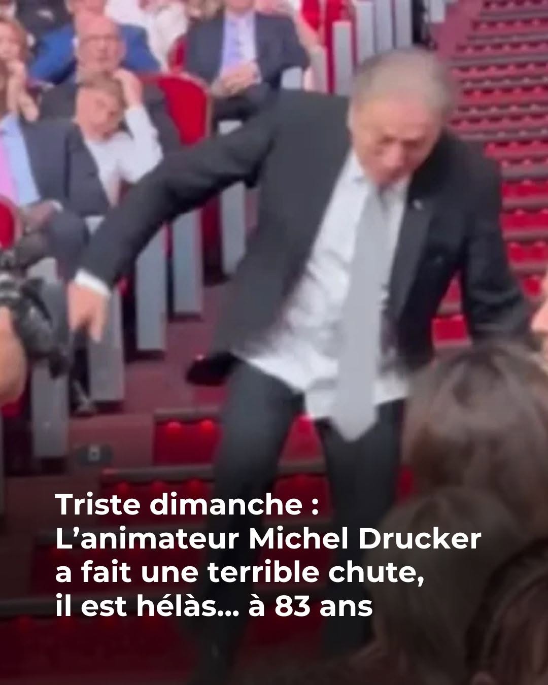 🚨 Michel Drucker chute en pleine cérémonie : “Il est malheureusement… 😢 💔 👇Voir plus