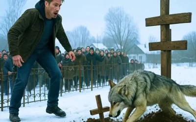 Le loup a creusé une tombe devant sa famille… Ce qu’il y avait à l’intérieur a stupéfié tout le monde