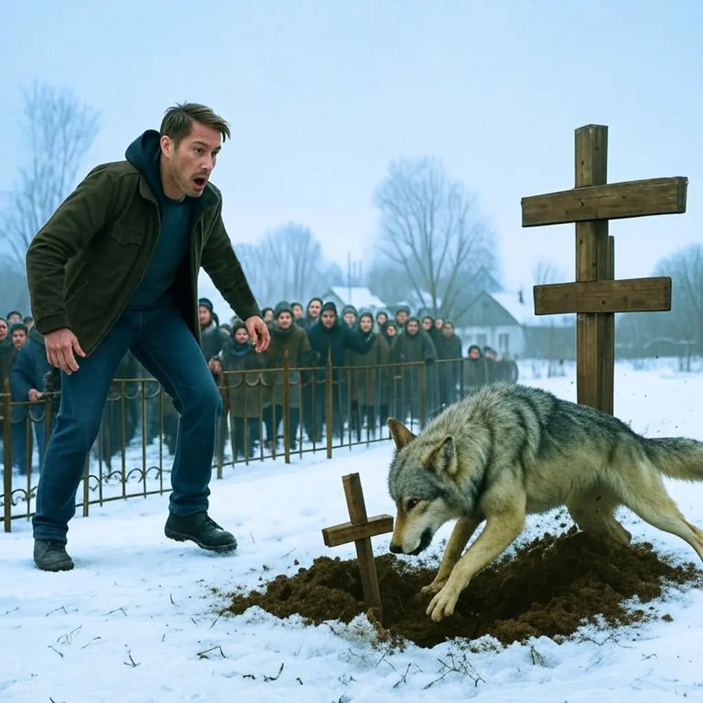 Le loup a creusé une tombe devant sa famille… Ce qu’il y avait à l’intérieur a stupéfié tout le monde