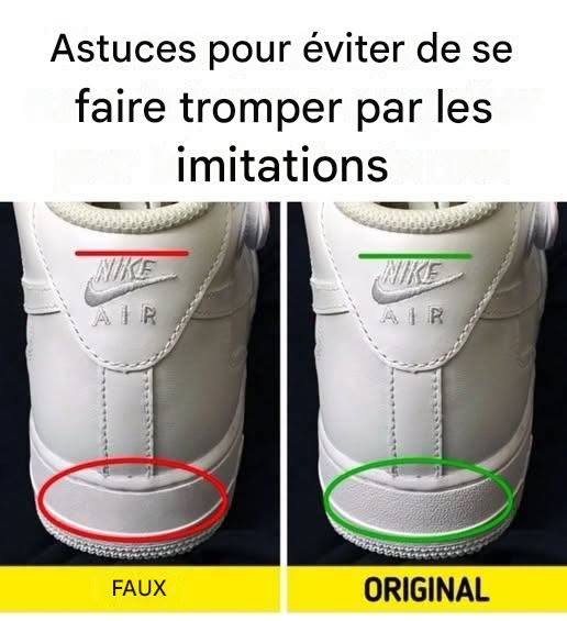 Comment reconnaître des chaussures authentiques ? Signes permettant de repérer les contrefaçons