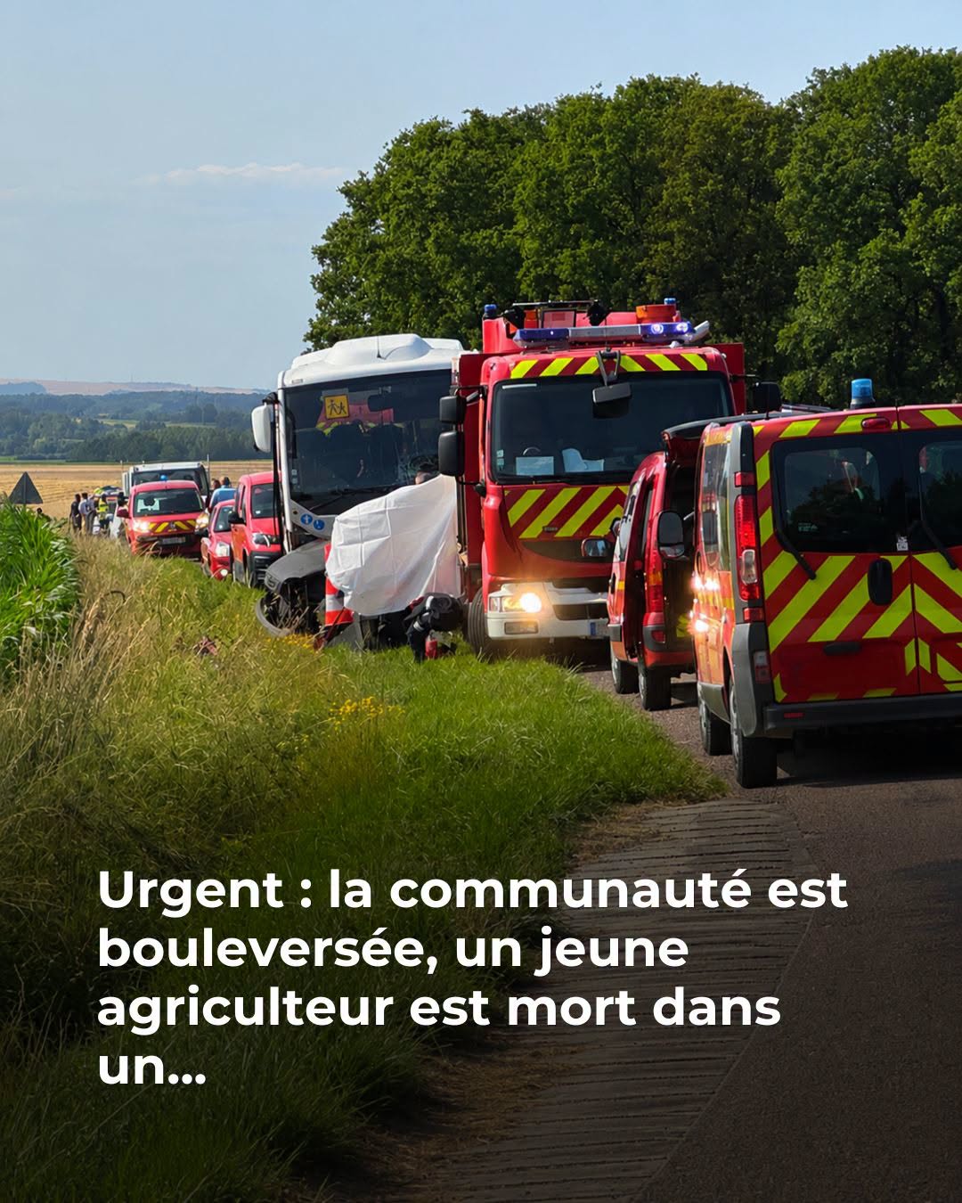 Urgent : un jeune agriculteur est mort dans un…Voir plus
