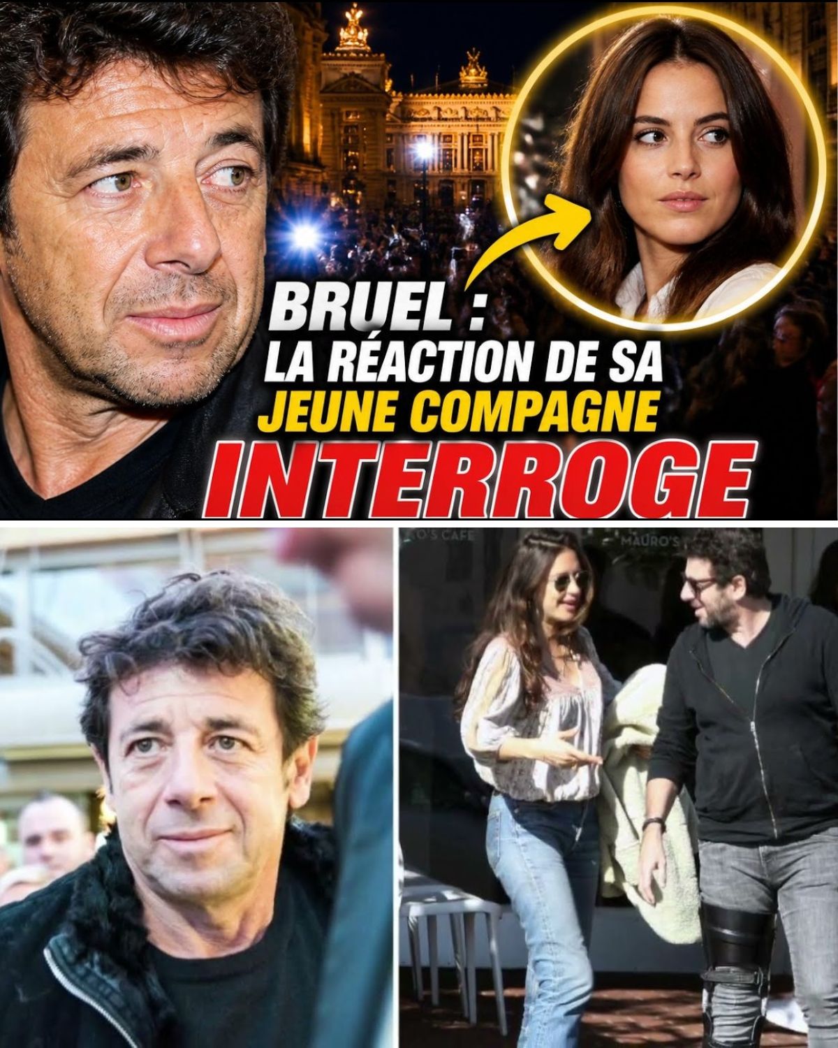Affaire Bruel : La réaction de sa très jeune compagne divise la toile