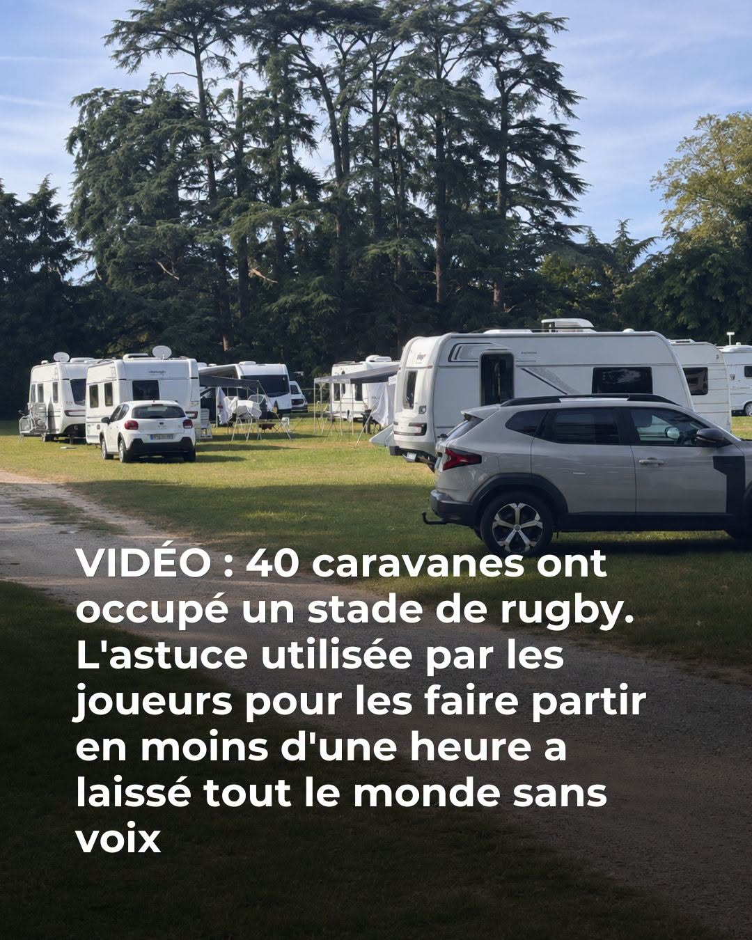 🟢Un stade occupé par 40 caravanes : leur réaction choque…Voir plus 👇